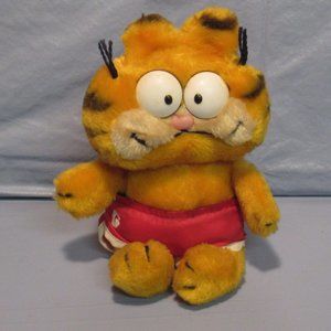 Vintage 1981 Dakin Garfield Armchair Athlete Jogger 7” Plush Cat